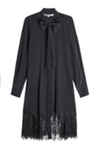 Mcq Alexander Mcqueen Mcq Alexander Mcqueen Silk Dress With Lace