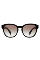 Prada Prada Rounded Acetate Sunglasses - Black