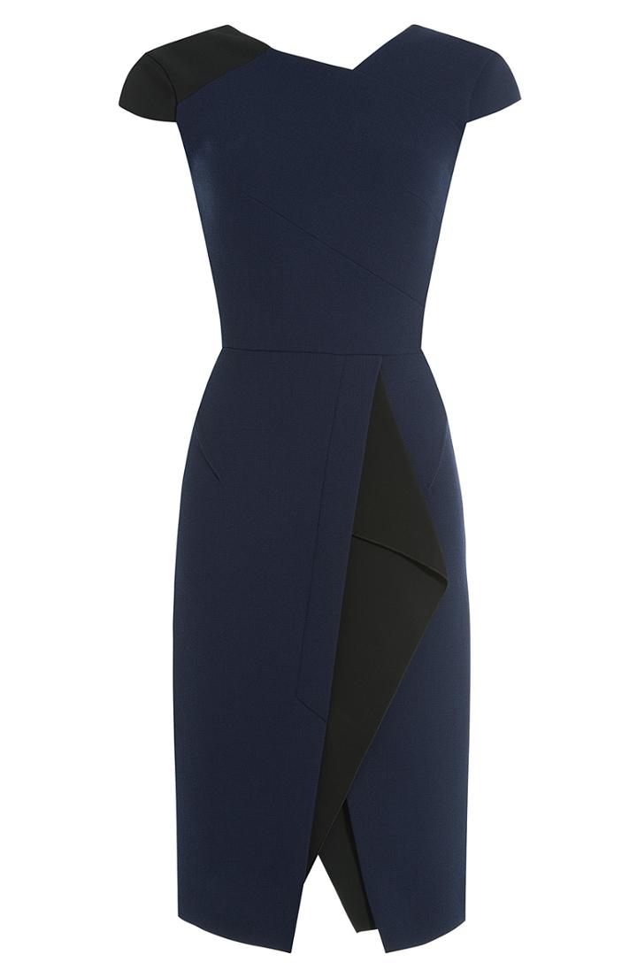 Roland Mouret Wool Crepe Dress