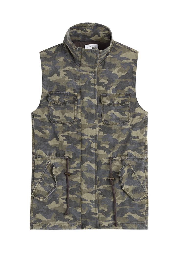 Velvet Velvet Cotton Camouflage Vest