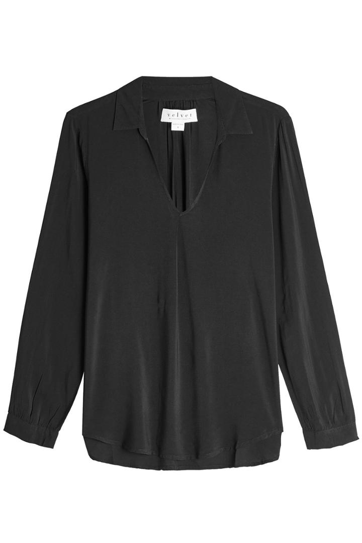 Velvet Velvet Crepe Blouse