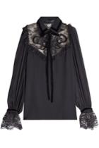 Elie Saab Elie Saab Blouse With Silk, Velvet And Lace