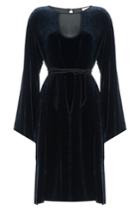 Emilio Pucci Emilio Pucci Velvet Dress With Fluted Sleeves - Blue