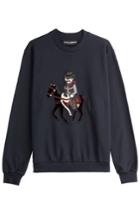 Dolce & Gabbana Dolce & Gabbana Cotton Sweatshirt With Cowboy Motif - Blue