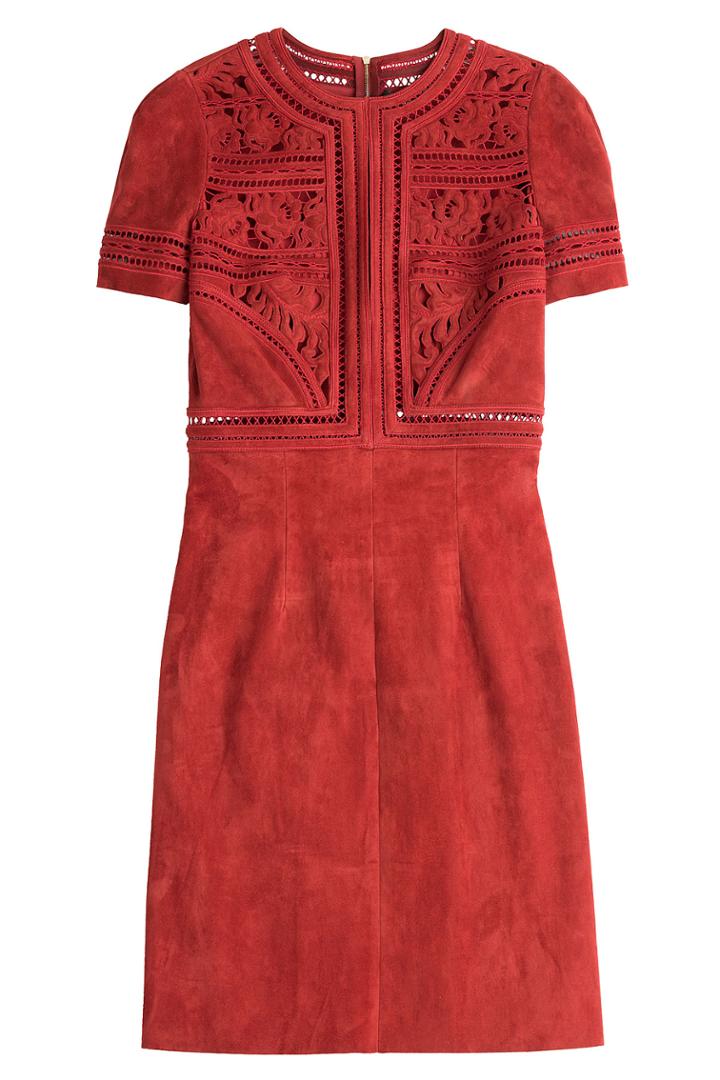 Jitrois Jitrois Suede Dress With Cut-out Detail - Red