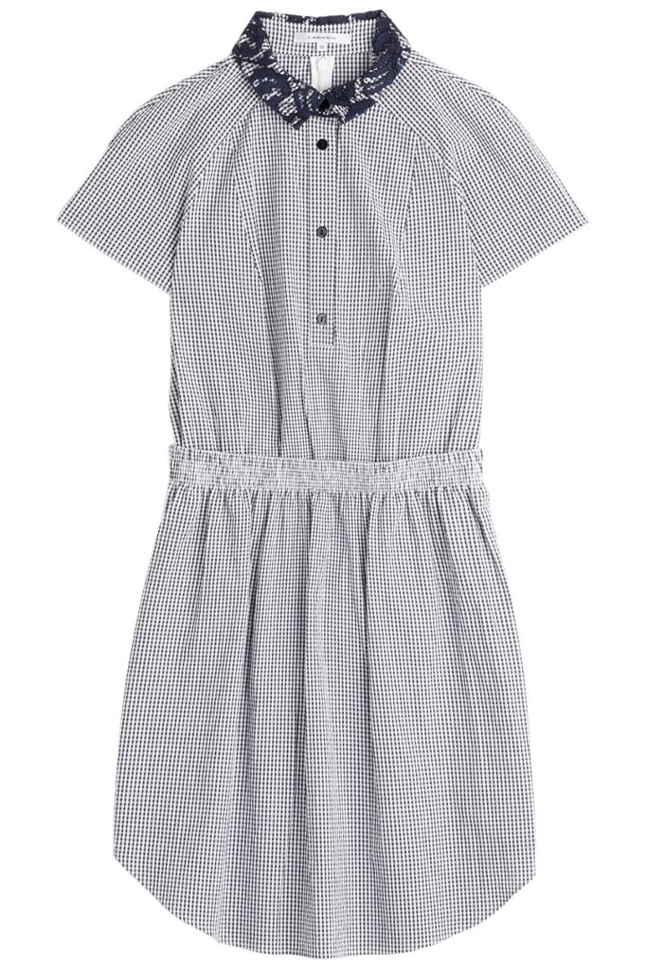 Carven Carven Gingham Cotton Dress - Blue