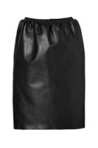 Lanvin Lanvin Leather Skirt In Black