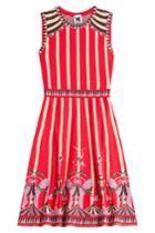 M Missoni M Missoni Cotton-blend Circus Print Dress - Red