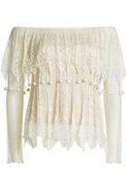 Alexander Mcqueen Alexander Mcqueen Lace Off-shoulder Dress
