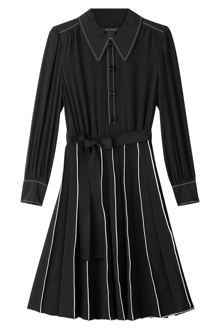 Marc Jacobs Marc Jacobs Silk Shirt Dress - Black
