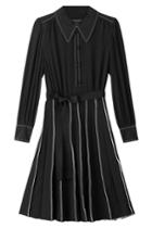 Marc Jacobs Marc Jacobs Silk Shirt Dress - Black