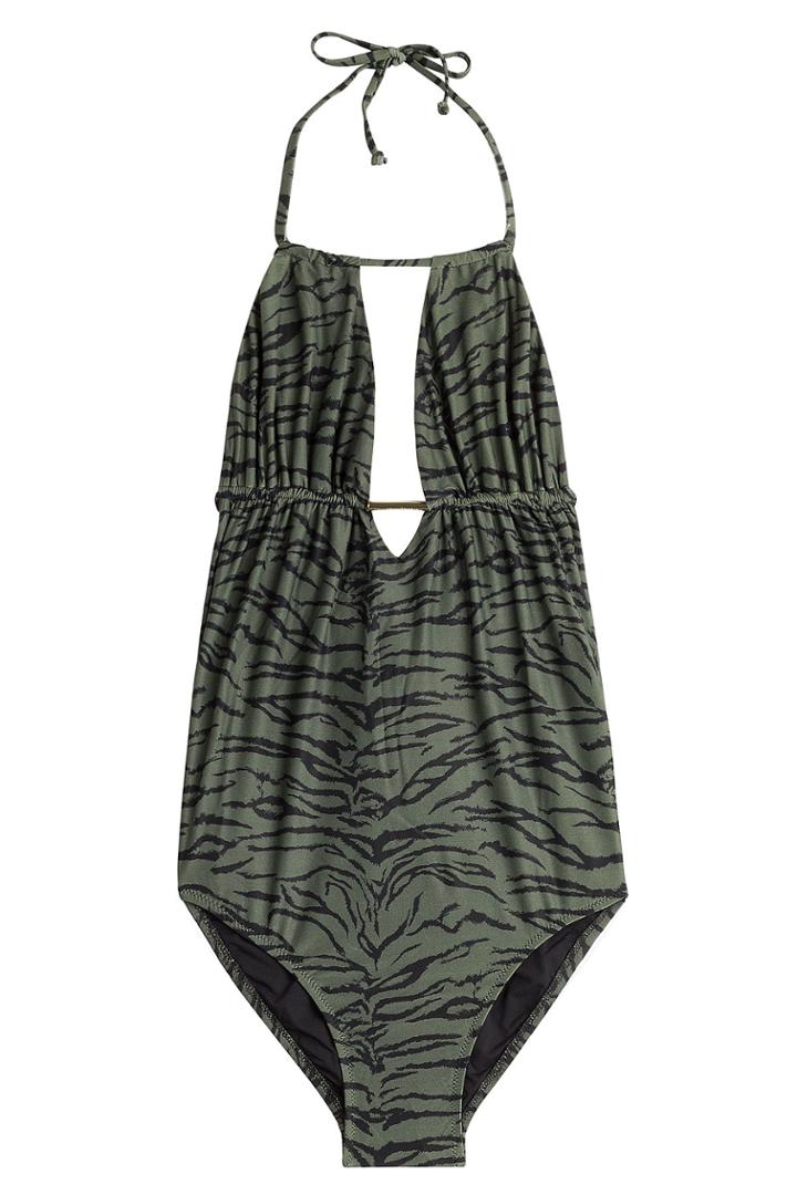 Melissa Odabash Melissa Odabash Printed Maillot Bathing Suit - Green