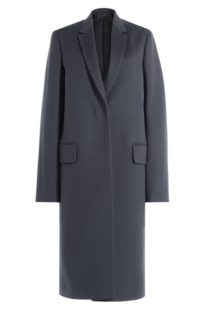 Jil Sander Jil Sander Wool Coat With Cashmere - Blue