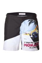 Orlebar Brown Orlebar Brown Bulldog Monaco Printed Swim Trunks - Black