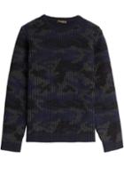 Valentino Camouflage Printed Cashmere Pullover