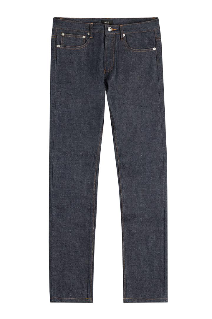 A.p.c. A.p.c. Dark Denim Straight Leg Jeans - Blue