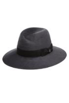 Maison Michel Maison Michel Virginie Rabbit Felt Hat With Silk - Blue