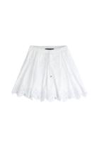 Ralph Lauren Black Label Ralph Lauren Black Label Flared Lace Skirt - White