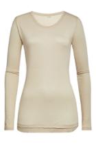 Majestic Majestic Cotton Top With Cashmere - Beige