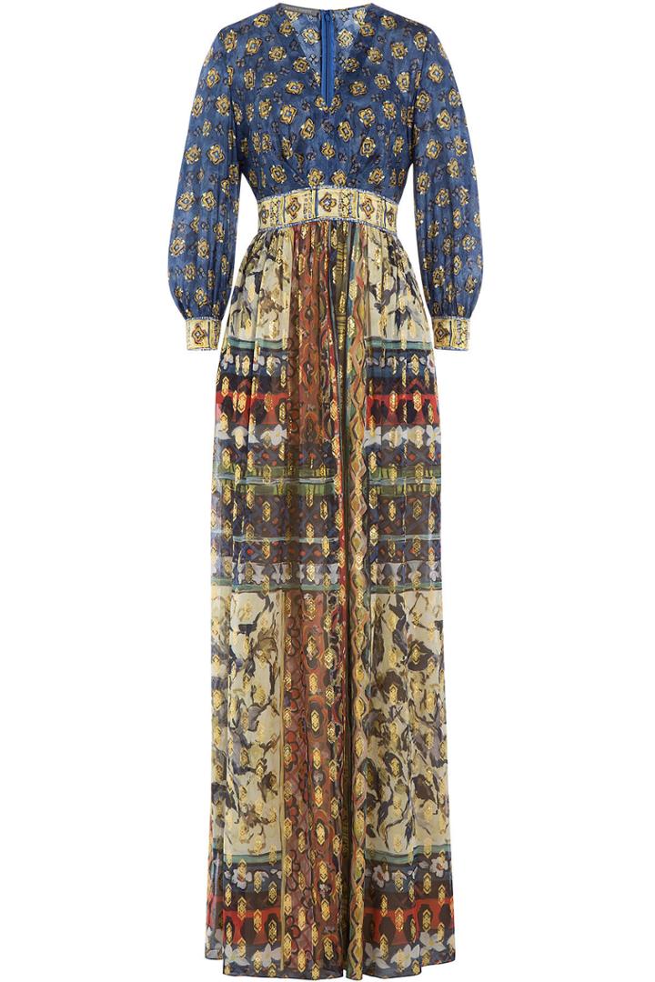 Alberta Ferretti Alberta Ferretti Printed Silk Dress