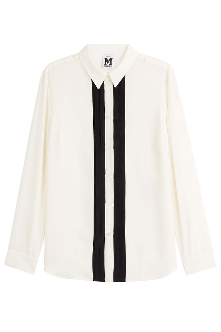 M Missoni M Missoni Silk Shirt With Stripes - White