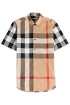 Burberry Brit Burberry Brit Printed Cotton Shirt - Camel
