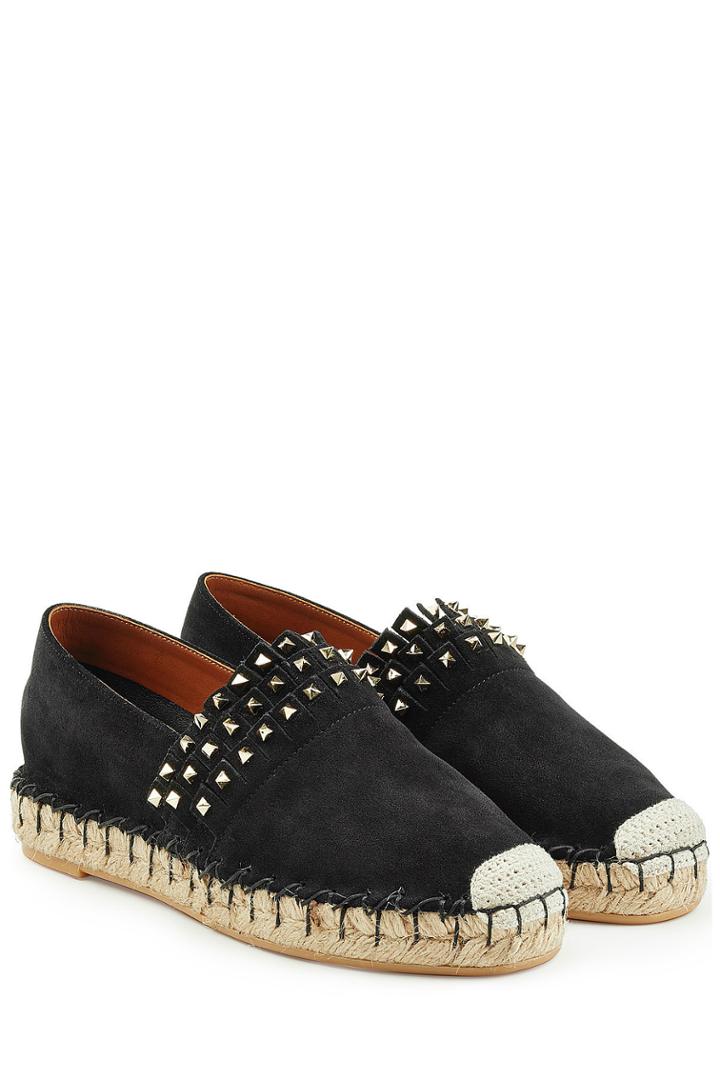 Valentino Valentino Rockstud Suede Espadrilles