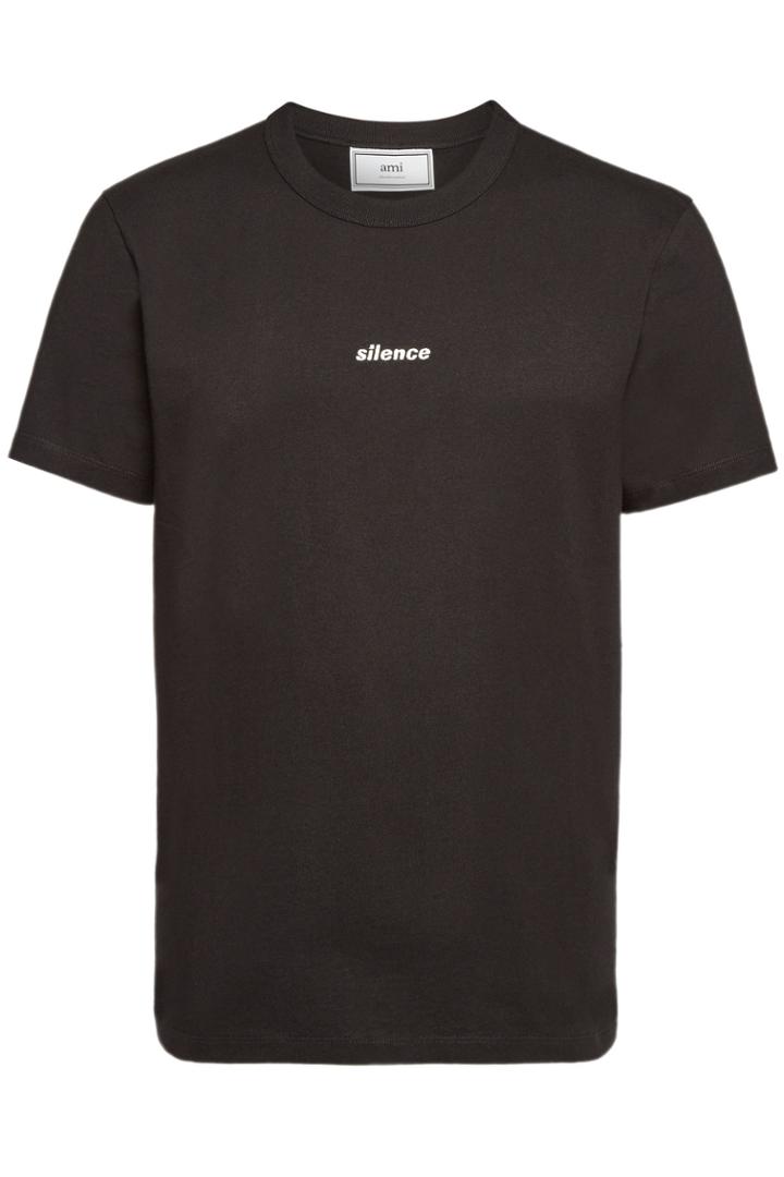 Ami Ami Cotton Embroidered Silence T-shirt