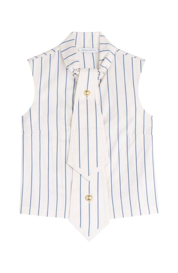 J.w. Anderson Striped Cotton Blouse