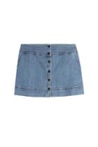 Vanessa Bruno Athé Vanessa Bruno Athé Button Front Jean Skirt - Blue