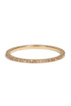Carolina Bucci Carolina Bucci 18k Gold Pave Stacking Ring With Champagne Diamonds