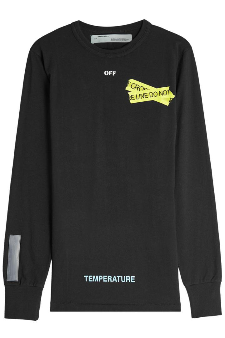 Off-white Off-white Printed Cotton Top