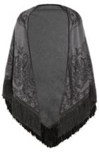 Etro Printed Cashmere Scarf With Leather Fringe