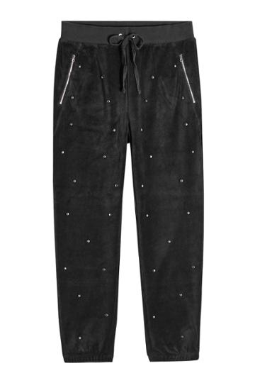 Juicy Couture Juicy Couture Embellished Velvet Sweatpants