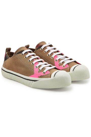 Burberry Burberry Bourne Low Top Fabric Sneakers