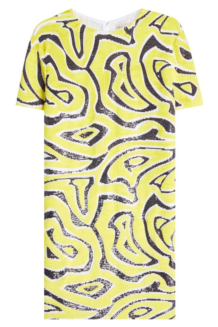 Emilio Pucci Emilio Pucci Printed And Embellished Silk Dress
