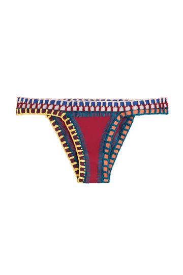 Kiini Kiini Bikini Bottom With Crochet Detail