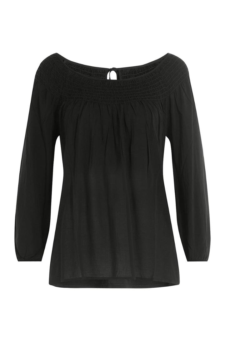 Velvet Velvet Blouse With Self-tie Back