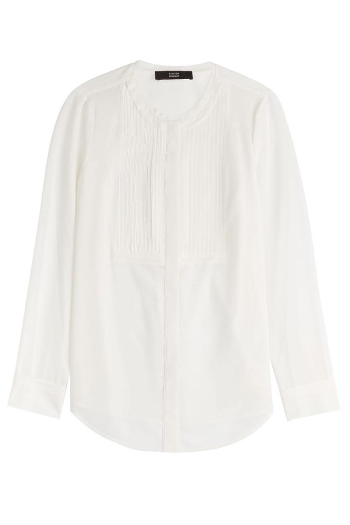 Steffen Schraut Steffen Schraut Silk Blouse With Pleats - None