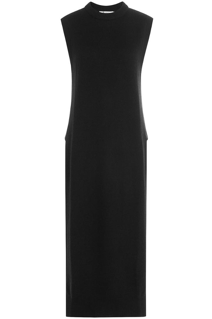 T By Alexander Wang T By Alexander Wang Long Wool Top With Side Slits - Black