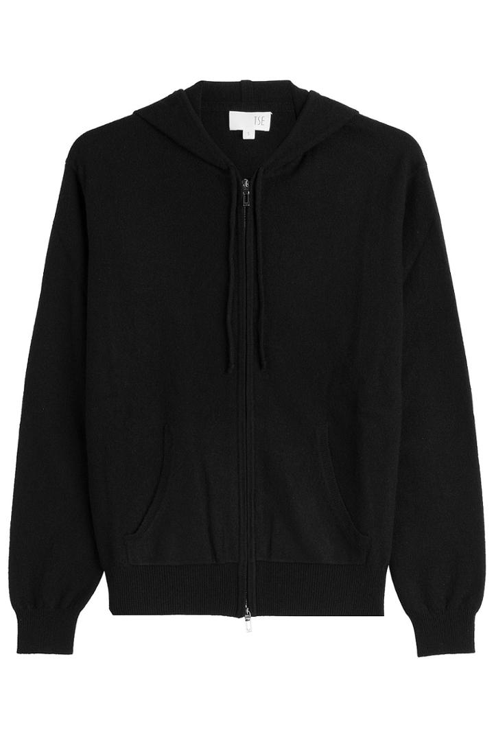 Tse Tse Cashmere Zipped Hoodie - Black