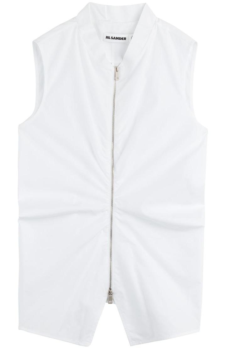 Jil Sander Zipped Cotton Top