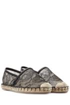 Valentino Valentino Lace Espadrilles - Black