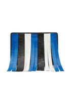 Balenciaga Balenciaga Fringed Stripe Leather Pouch