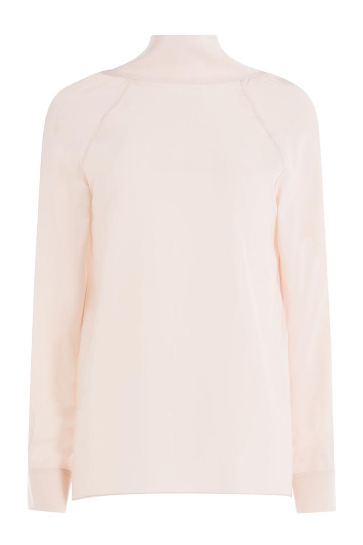 Maison Margiela Maison Margiela Open Back Silk Blouse - Rose
