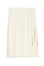 Carven Carven Pleated Silk Georgette Skirt