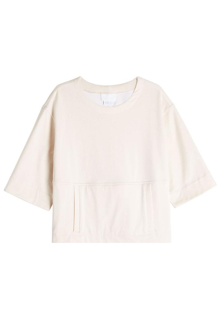 Dkny Dkny Cotton Top With Front Pocket - Beige