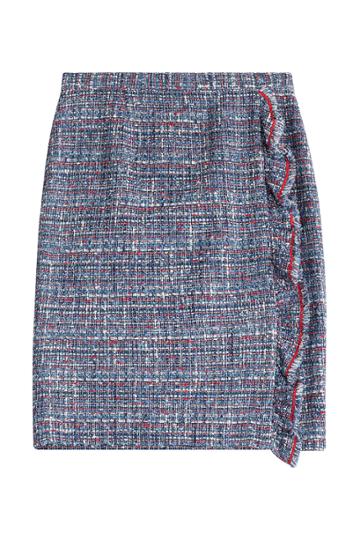 Boutique Moschino Boutique Moschino Tweed Skirt - Blue