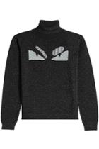 Fendi Fendi Printed Turtleneck Pullover With Wool