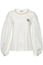 Moncler Genius Moncler Genius 4 Moncler Simone Rocha Cotton Top With Embellishment